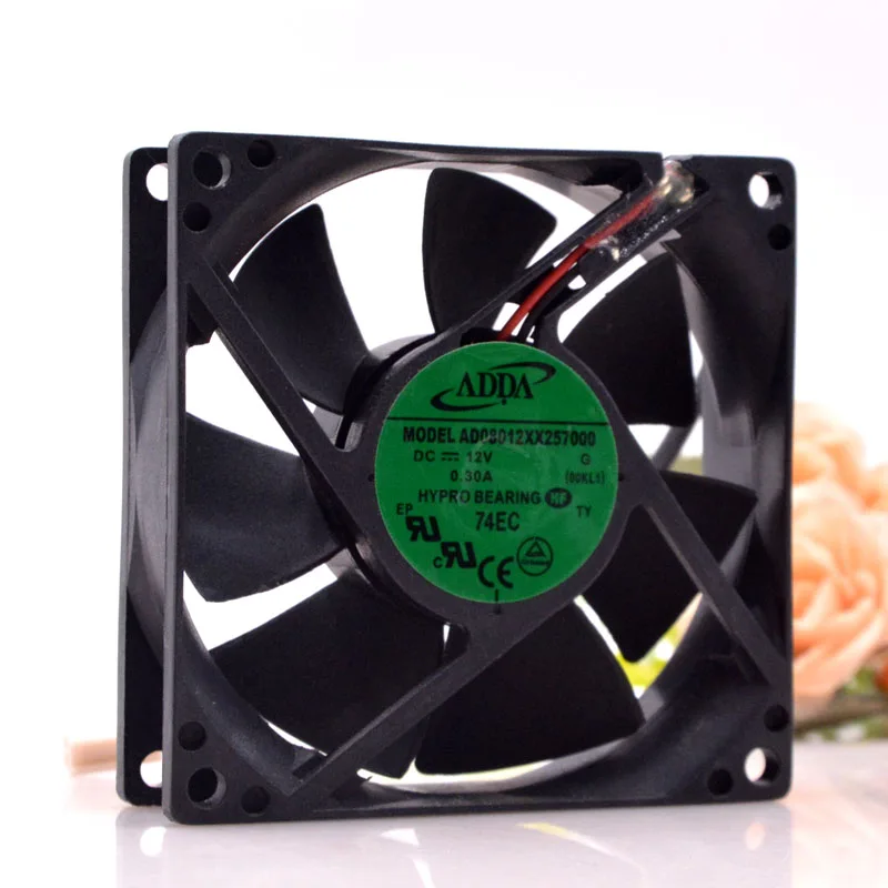 AddaCo-Hi AD08012XX257000 8025 12 В постоянного тока 0,30a 8 см вентилятор охлаждения шасси