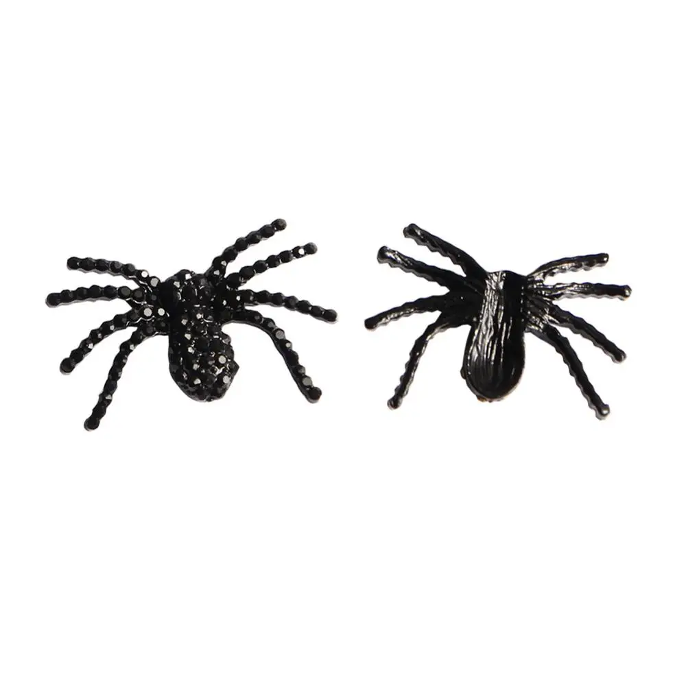 2pieces spider 19~ 31 мм Стразы для праздников, Хэллоуина, Рождества, пуговицы с плоским основанием и ползунок, украшение для рукоделия, бант для волос, цветок, 2 шт - Цвет: 2pieces spider