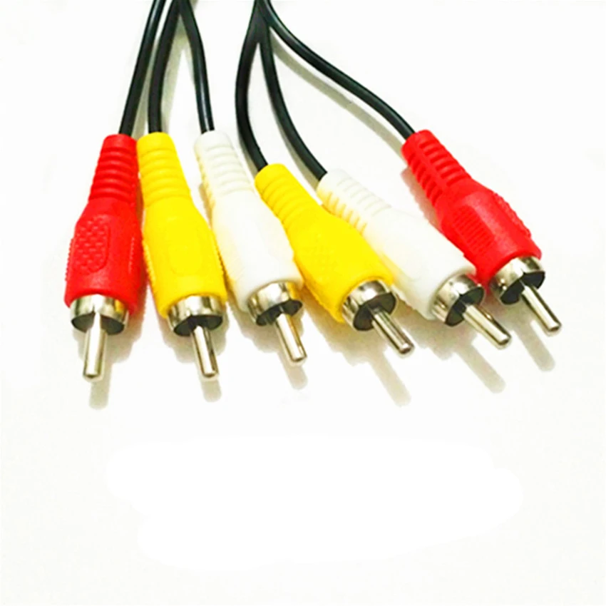 Композитный аудио-видео AV кабель 3 RCA к штекер кабелю ТВ-приставка проводка плеера