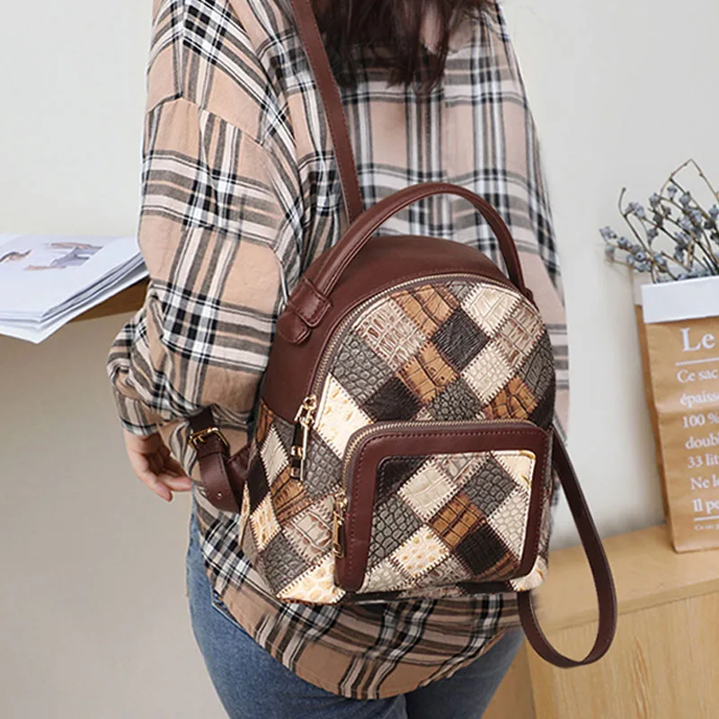 

Сумка на плечо для женщин, новинка 2022, Кожаный Модный женский рюкзак из натуральной воловьей кожи, Повседневная модная сумка через плечо от ...