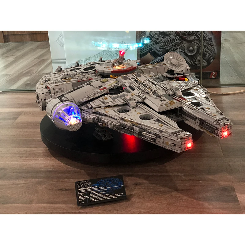 Комплект со светильник кой для LGset Star 75192 и 05132 Millennium конструктор модель блока