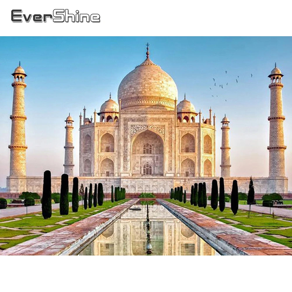 Evershine 5D DIY Алмазная вышивка пейзажа полностью квадратная картина религиозная