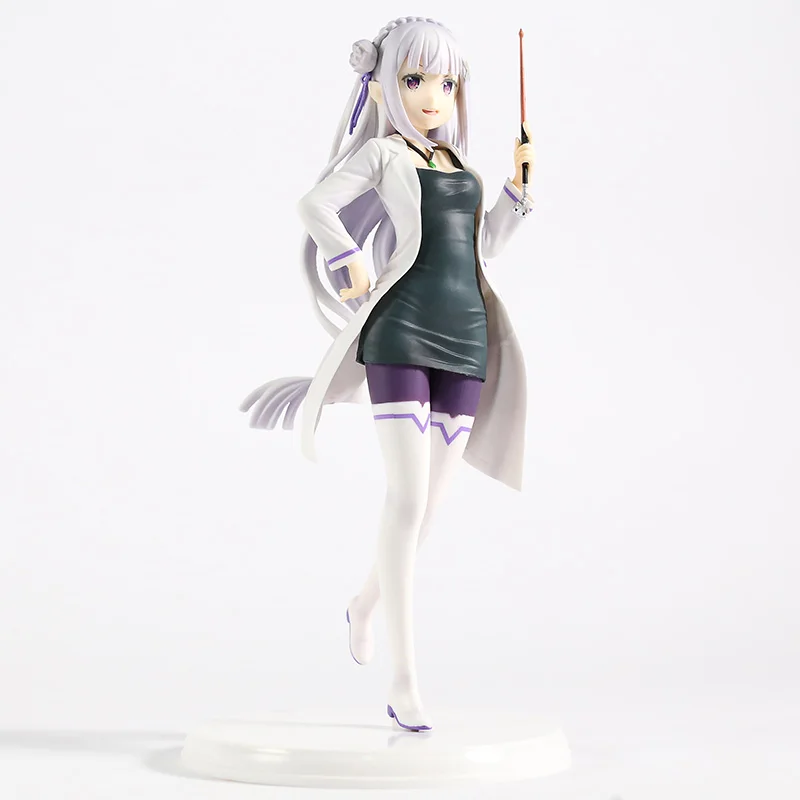 Re: жизнь в другом мире от Zero Emilia Action Figure 1/7 scale painted figure High School Teacher Ver. Emilia ПВХ фигурка