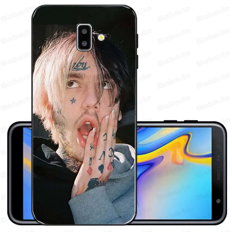Lil Peep Bo черный ТПУ Мягкий силиконовый чехол для телефона samsung Galaxy j6 plus A6 A8 A9 A10 A30 A50