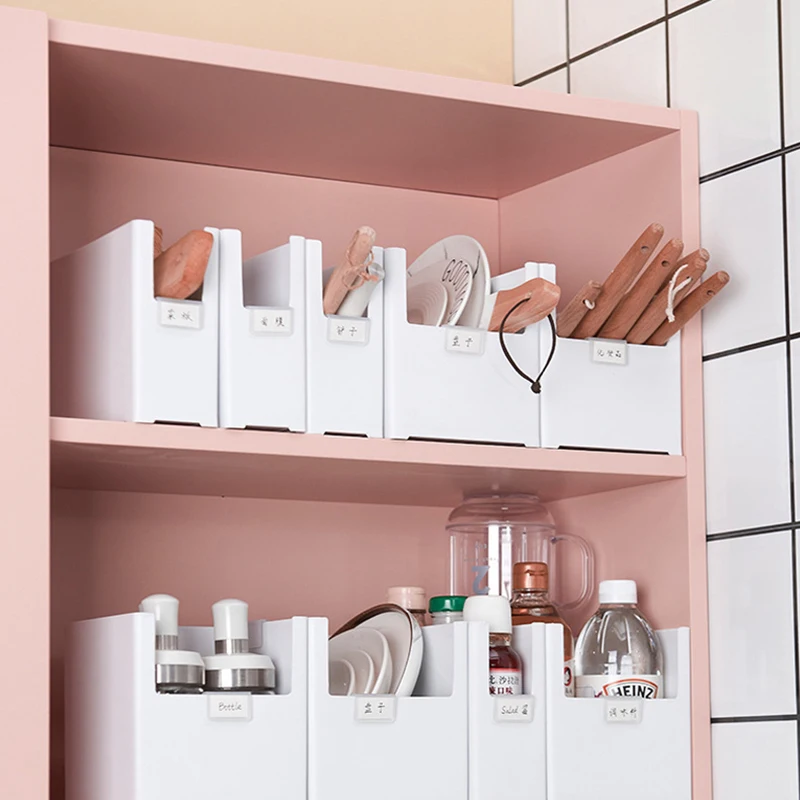 

Sundries Storage Box Plastic Desktop Organizer Makeups Tableware Storage Basket Bathroom Kitchen Sorting Box Home Organizer