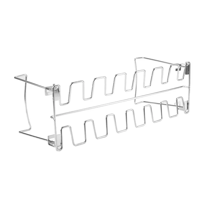 

Household Portable Stainless Steel Folding Chicken Leg Rack Household Oven Barbecue Plate Barbecue Rack BBQ Barbecue Tool
