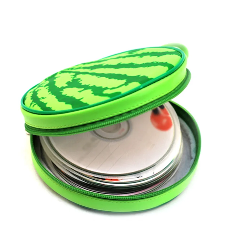 

40 Sheet CD Holder Watermelon Shape DVD Case Storage Wallet Disc Organizer