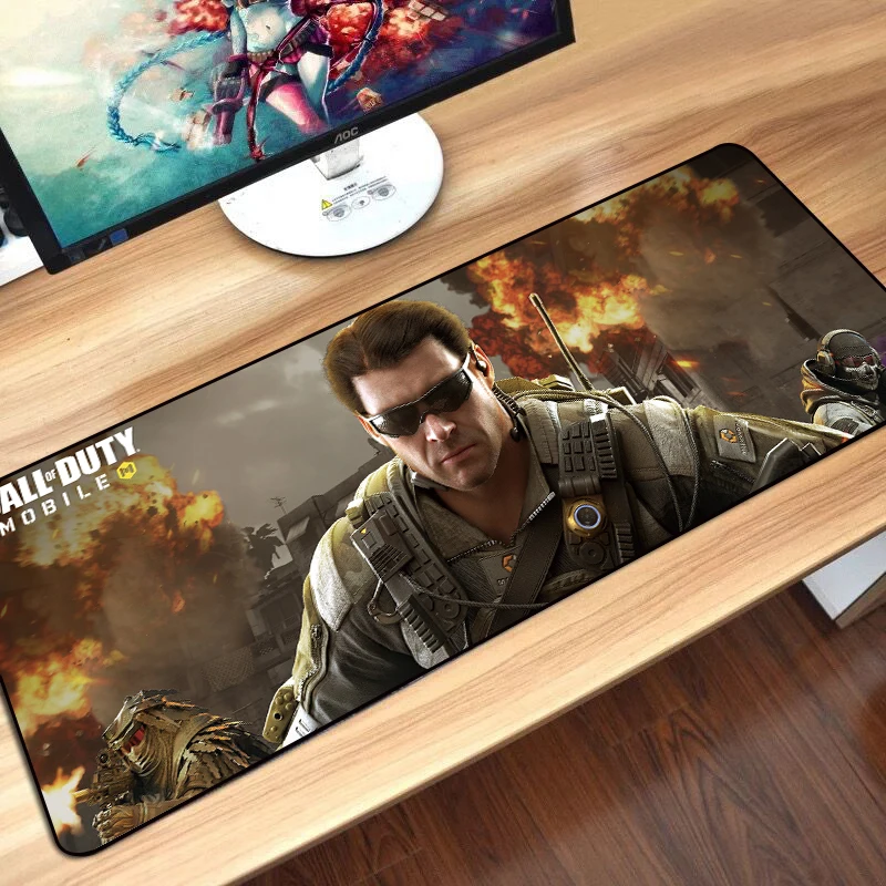 Игровой коврик для мыши SOVAWIN 80*30 см XL большой резиновый Настольный клавиатуры