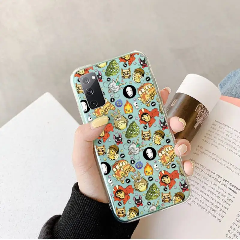 Totoro милый дизайн аниме чехол для телефона прозрачный Samsung Galaxy A S Note 9 10 51 50 71 70 80 20 21