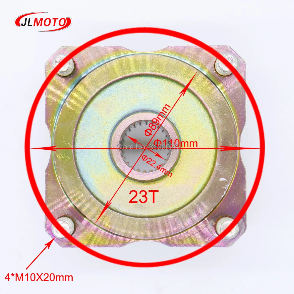 Ступица заднего колеса M10x20mm с зубами 110/24 T 110 мм 4 шпильки подходит для