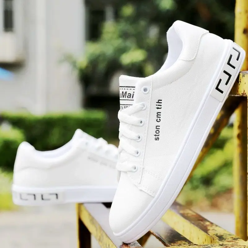 

Factory Outlet Men's Shoes Spring and Autumn 2021 New White Shoes Korean Joker Men's Casual Shoes