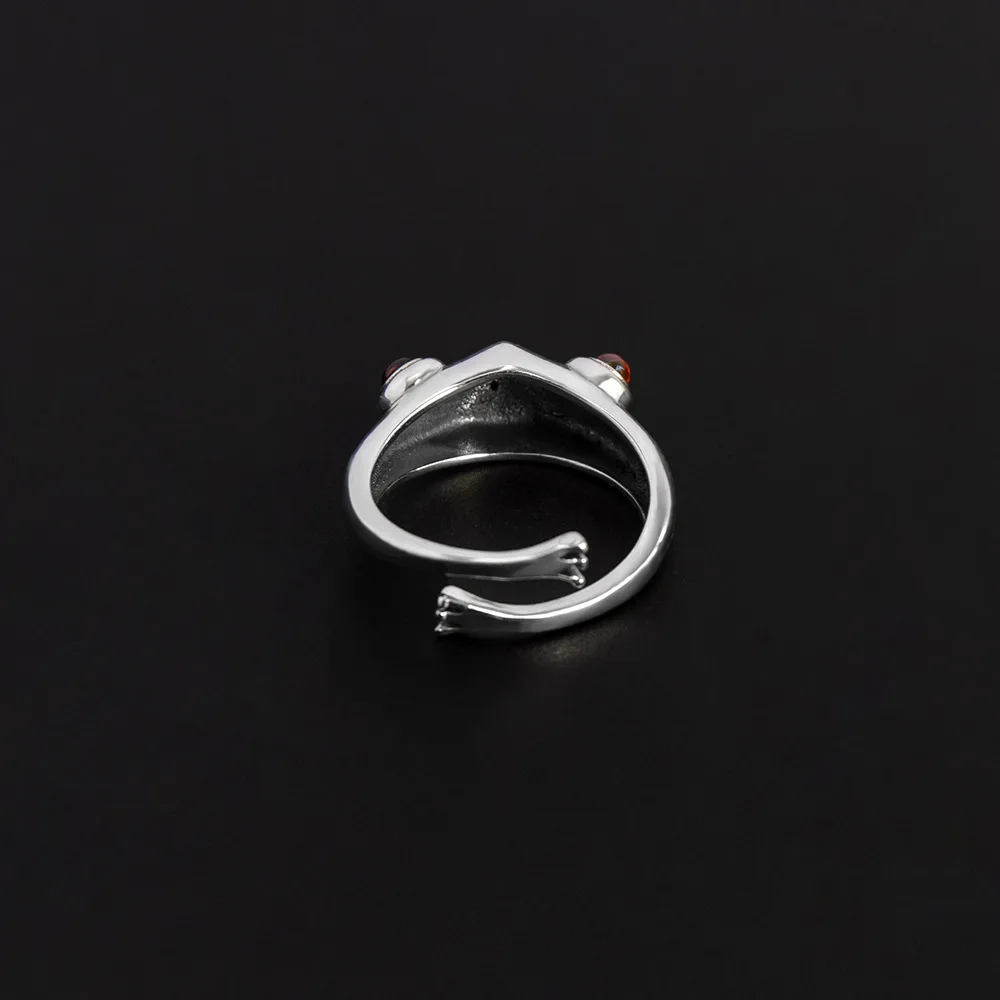 Новинка кольцо в виде лягушки для женщин украшение из халцедона регулируемое