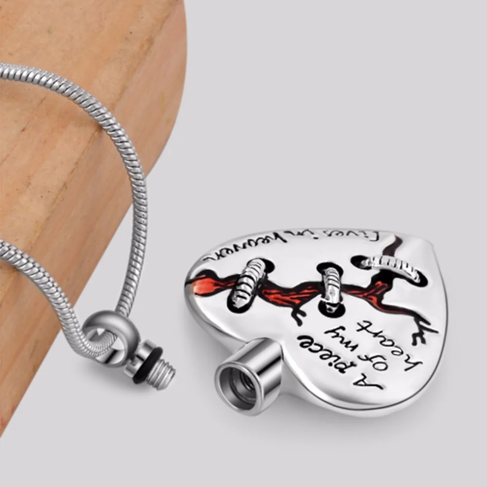 Украшения для кремации памятный кулон праха урна сердце ожерелье подвеска