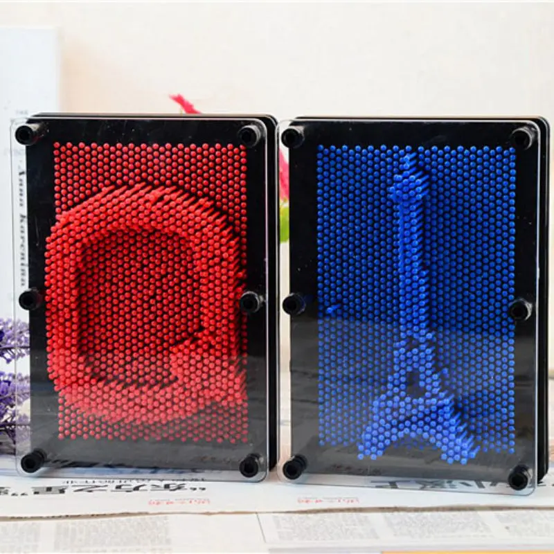 New Novelty Kids Toys Home Decoration Changeable Sculpture 3D Pin Painting Hand Mold Needle Carving Christmas Gift Stress Relief | Игрушки и
