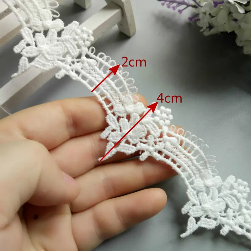 3 ярда винтажное цветочное кружево вышитая кружевная отделка лента женское