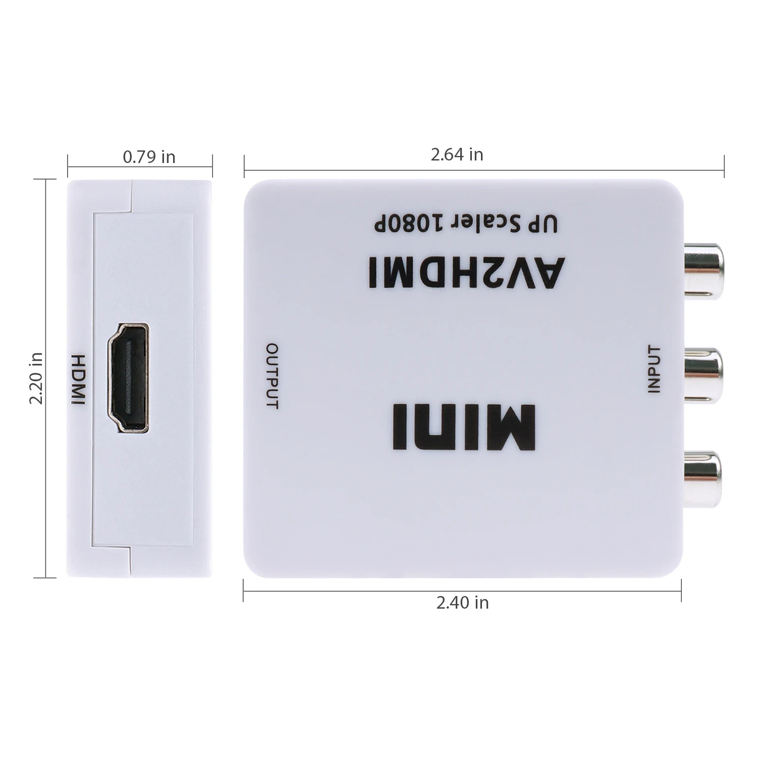 AMKLE видео из AV в HDMI совместимого адаптера USB PD коробка RCA CVBS для HD ТВ PS3 PS4 ПК DVD Xbox