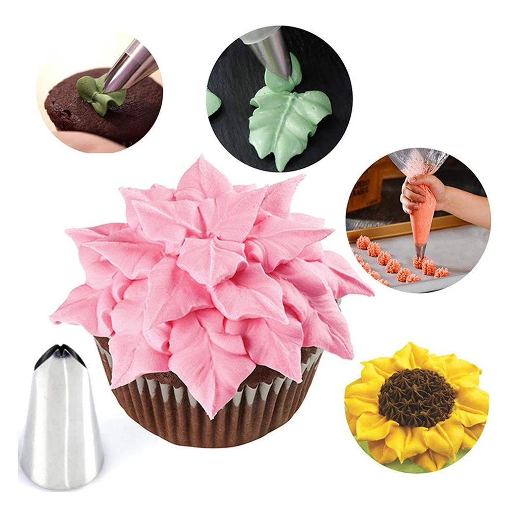 

27pcs/set Russian Tulip Icing Piping Nozzles Stainless Steel Flower Cream Pastry Tips Nozzles Bag Cupcake Cake Decorating Tools
