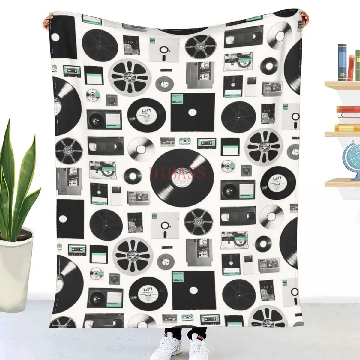 

Data 3D Printed Flannel Throw Blanket Bedspread Sofa blankets