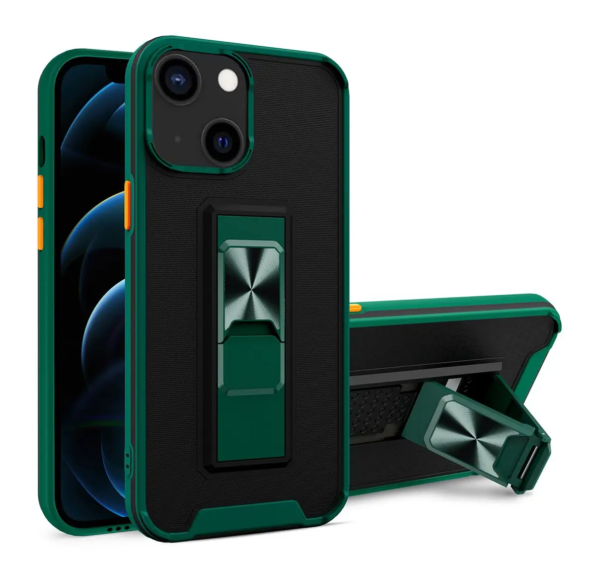 

Shockproof Magnetic Armor invisible slide stent Phone Case For iPhone SE 2020 6S 6 7 8 Plus X XR XS 12 13 Mini 11 Pro Max Cover