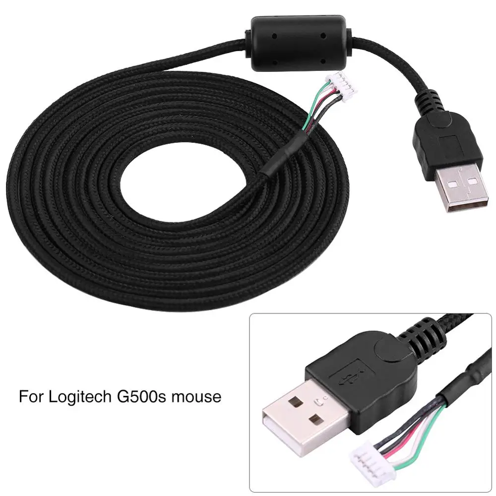 2 м USB Мышь замена кабеля провод ремонт аксессуар для Logitech G500s игра линий|usb replace|usb