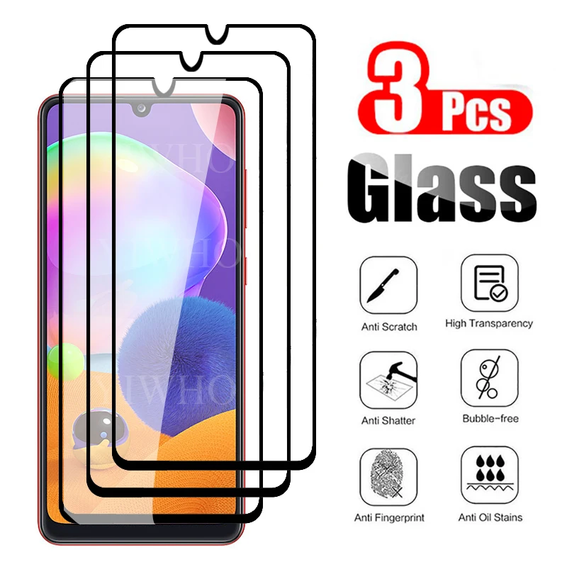

3Pcs Safety Glass for Samsung Galaxy A31 A21s A41 A21 A11 A51 A71 5G Screen Protector Tempered Protective Glass A 51 31 21s Film