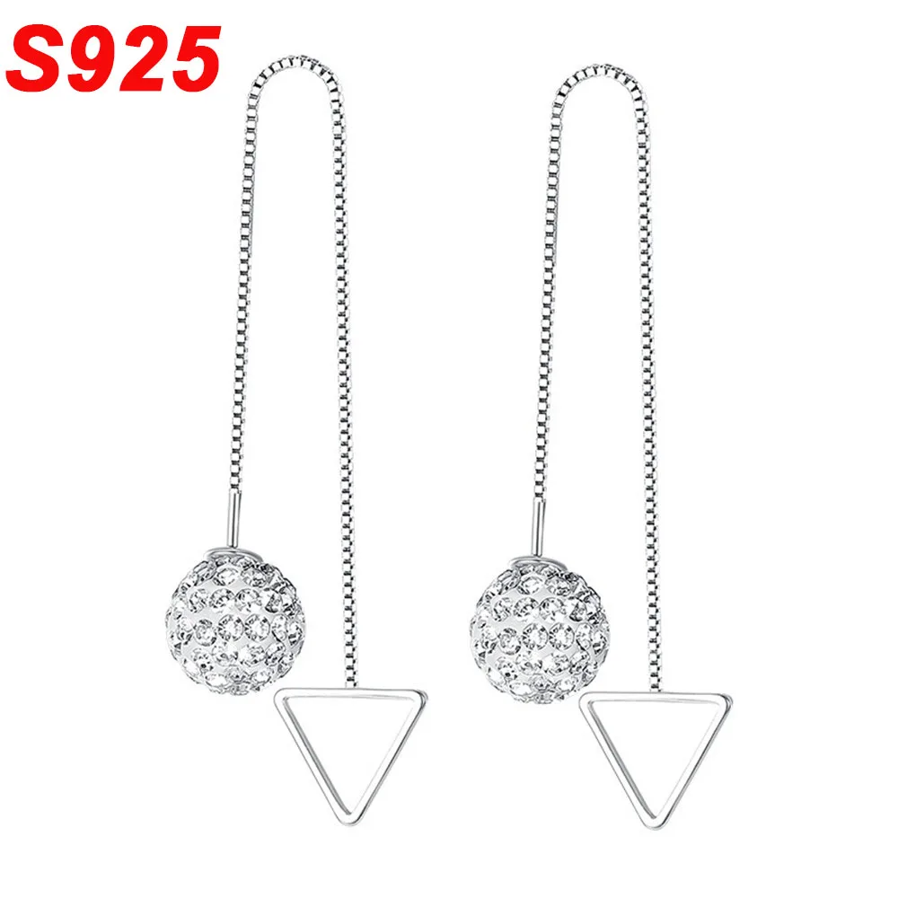 Изящные серьги из стерлингового серебра 925 пробы в виде дискотечного шара с