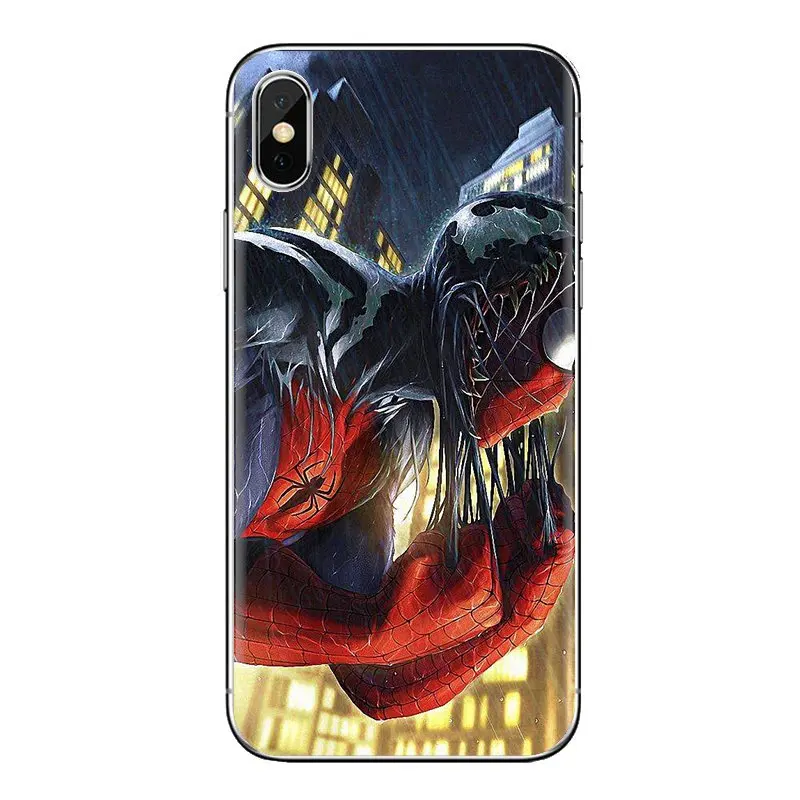 Мягкий прозрачный чехол Человек-паук Marvel для samsung Galaxy S3 S4 S5 Mini S6 S7 Edge S8 S9 S10 Plus Note 3 4 5