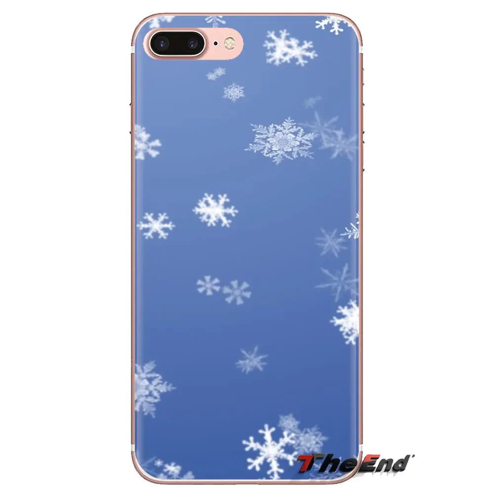 Soft Transparent Cases Covers For Samsung Galaxy S3 S4 S5 Mini S6 S7 Edge S8 S9 S10 Plus Note 3 4 5 8 9 Textures Snowflake |