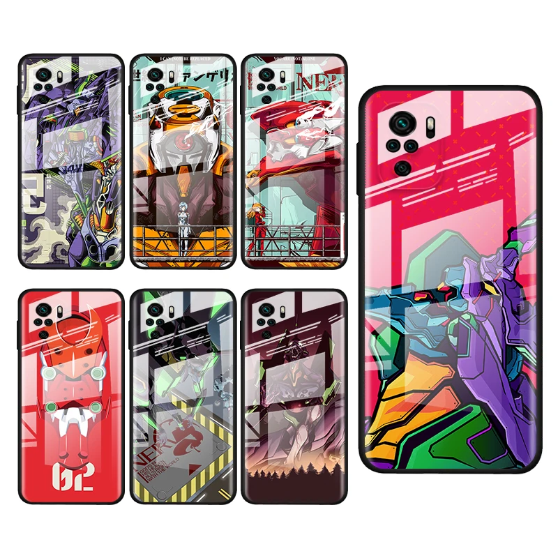 

Tempered Glass Cover Anime Evangelion Rei NERV For Xiaomi Redmi Note 10 10S 9T 9S 9 8T 8 7 Pro Max Shockproof Phone Case