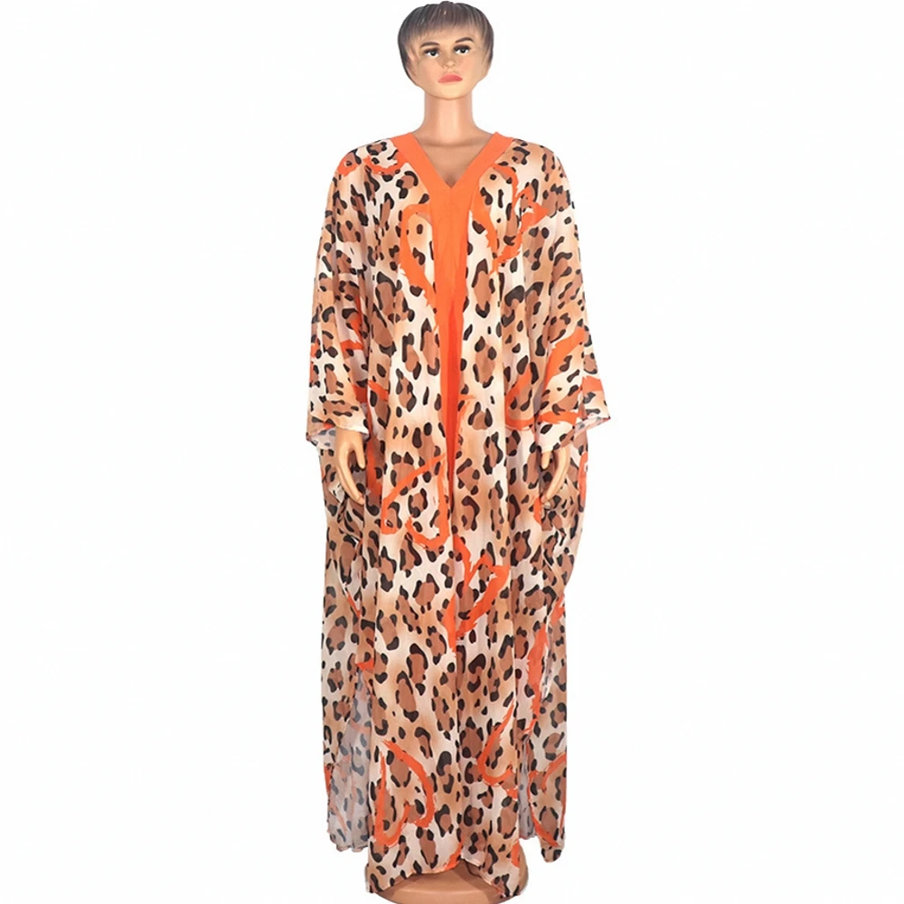 

Африканская одежда для женщин, комплект из двух предметов с брюками, макси-платье, костюмы, вечерние платья 2021, Летние шифоновые наряды с лео...