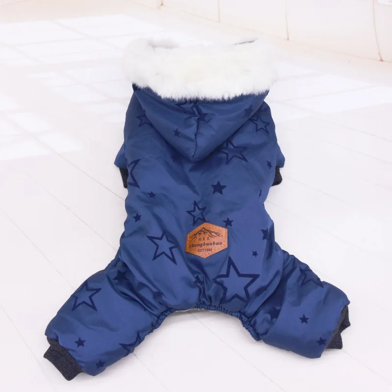 Pet Dog Clothes Winter Warm Coat Thicken Clothing For Dogs Costume Jumpsuit Hoodies Jacket Supplies perros | Дом и сад