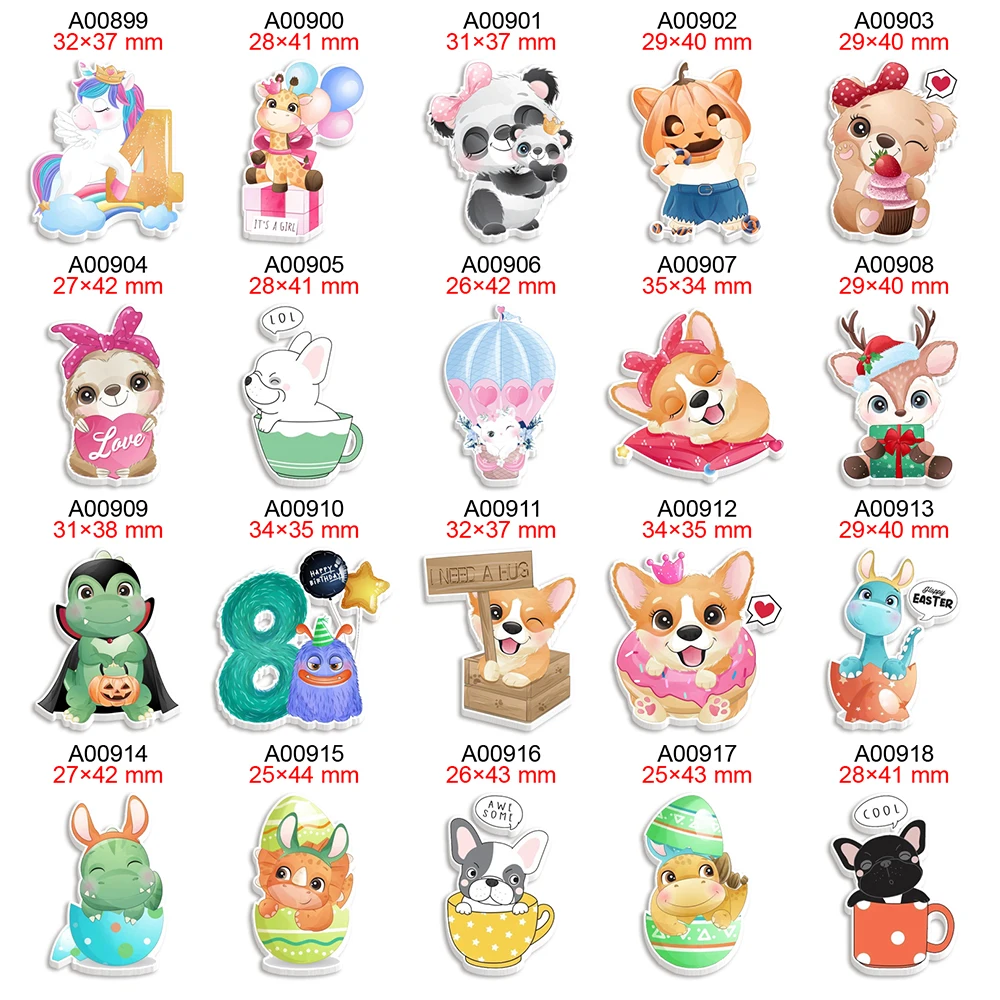 

Плоский каучуковый кабошон с рисунком животных, 30 шт./лот, сделай сам, центр для волос, бант, товары для рукоделия, чехол для телефона, материа...