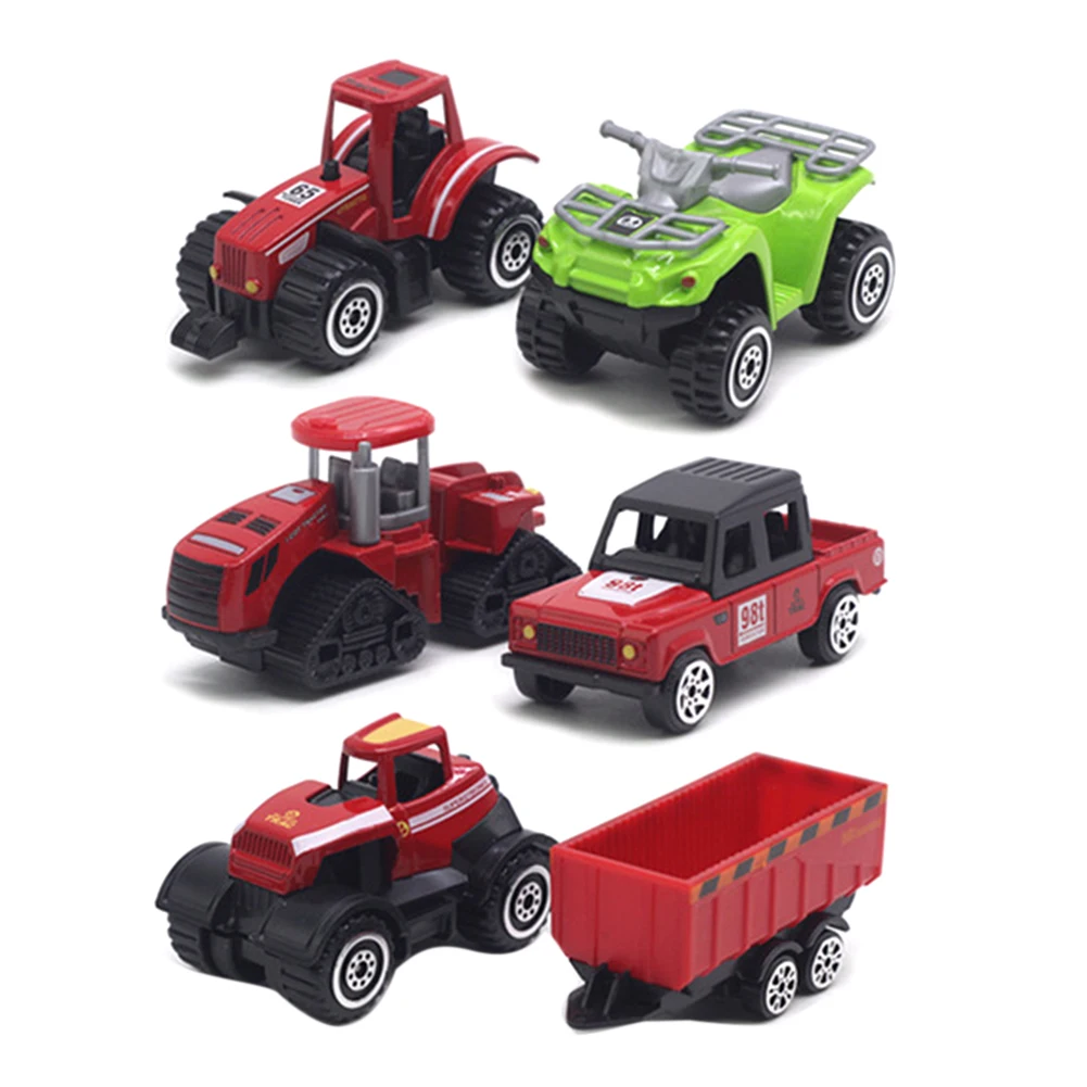 

6Pcs Alloy Car Model Children Engineering Farmer Tank Vehicle Toy Car Collection Kids Educational Toys for Children Gift