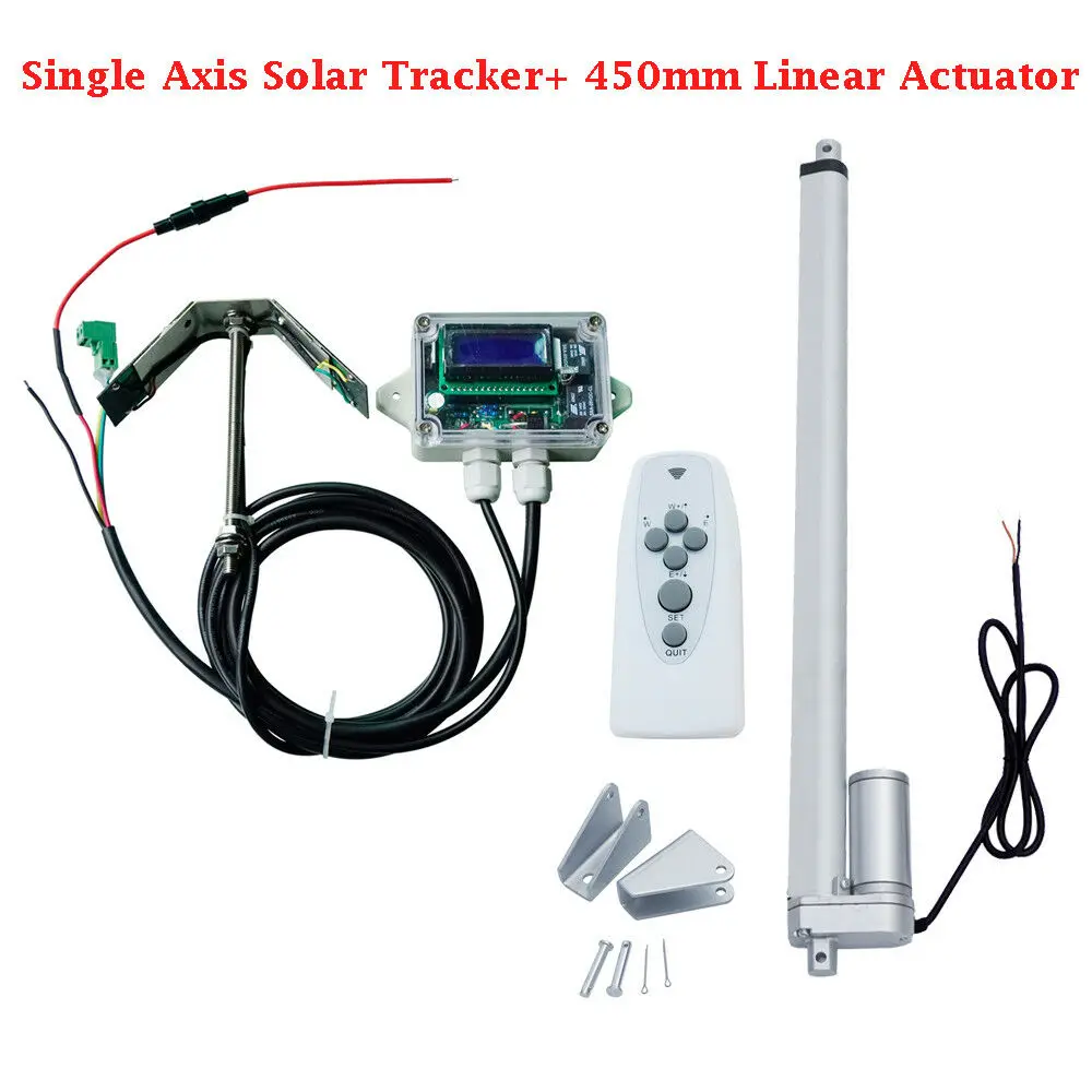 Линейный контроллер привода солнечного слежения полный электронный (одна ось) +