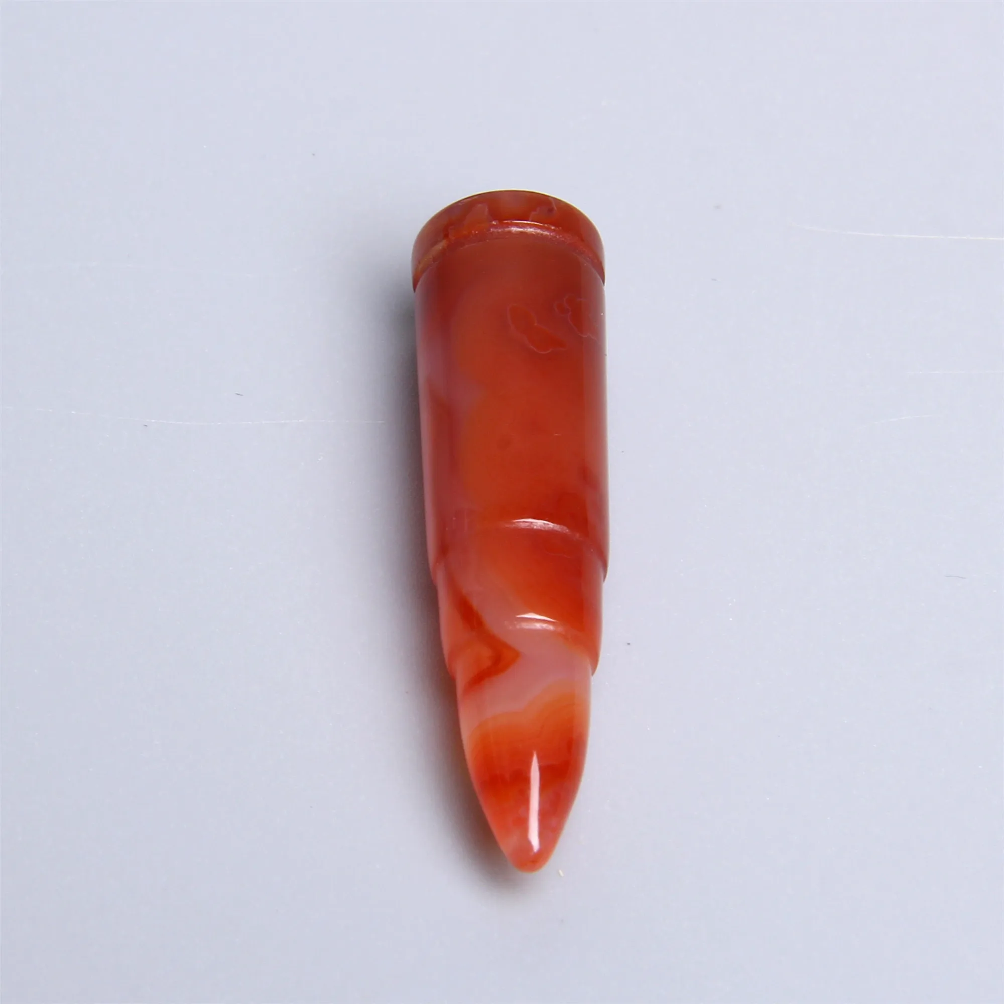 Ожерелье из натурального камня с пятью подвесками-пулями розового, голубого и белого цвета из натурального агата для женщин оптом.