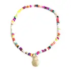 Ножной браслет с бусинами в богемном стиле для женщин и девушек, Амулет из ракушек с декором, ювелирные украшения для Гавайских плявечерние, 1 шт.
