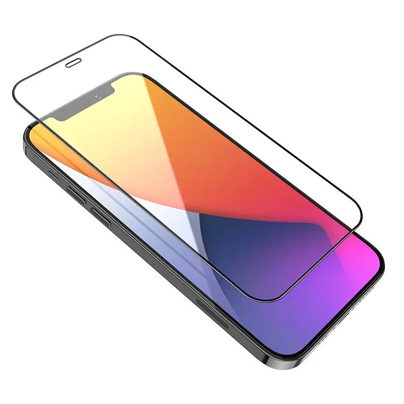 Защитное стекло Hoco для iPhone 12 6.1"/6.1&quotPro (A19) Full Glue черное | Мобильные телефоны и