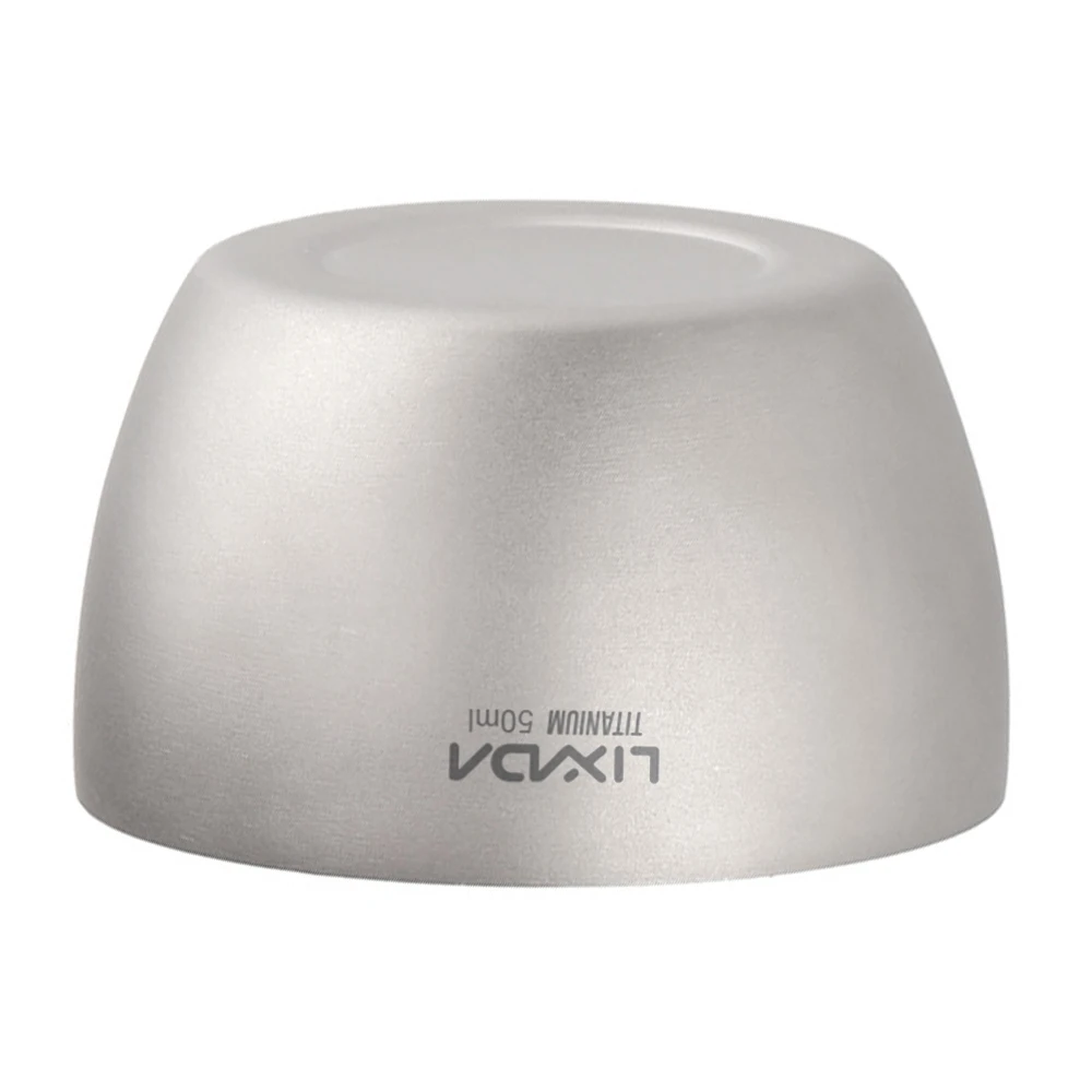 Lixada 2 шт. 50 мл титановая чайная кружка мини двойная стенка изолированная чашка для