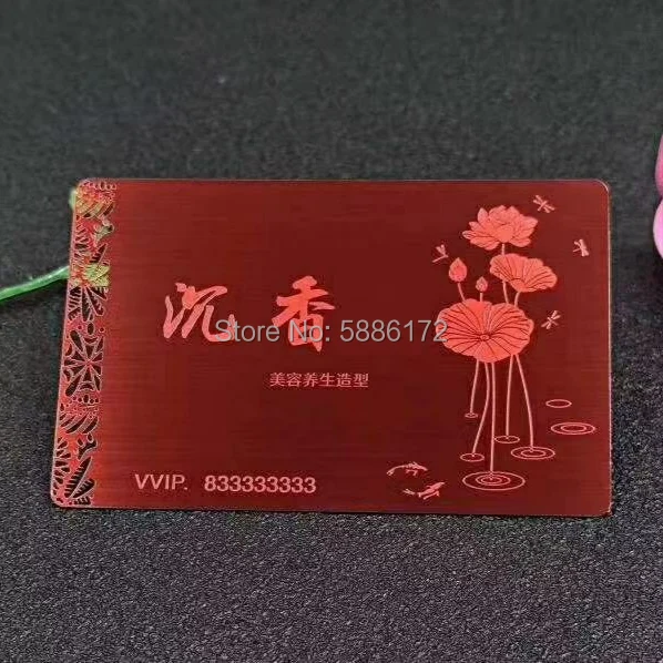 Оптовая продажа дешевая визитная карточка из нержавеющей стали с гравировкой