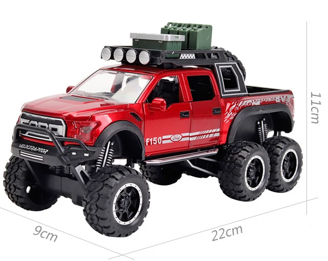 1:28 литье под давлением FORD RAPTOR f150 SUV металлическая модель автомобиля игрушечные колеса сплав автомобиль звук и светильник оттягивающийся автомобиль мальчик малыш игрушки vw модель
