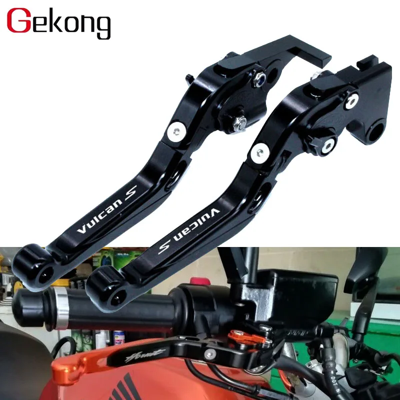 

Для KAWASAKI VULCAN S 650 VN VN650 EN650 2015 2016 2017 мотоциклетные складные Регулируемые тормозные рычаги сцепления логотип вулканы