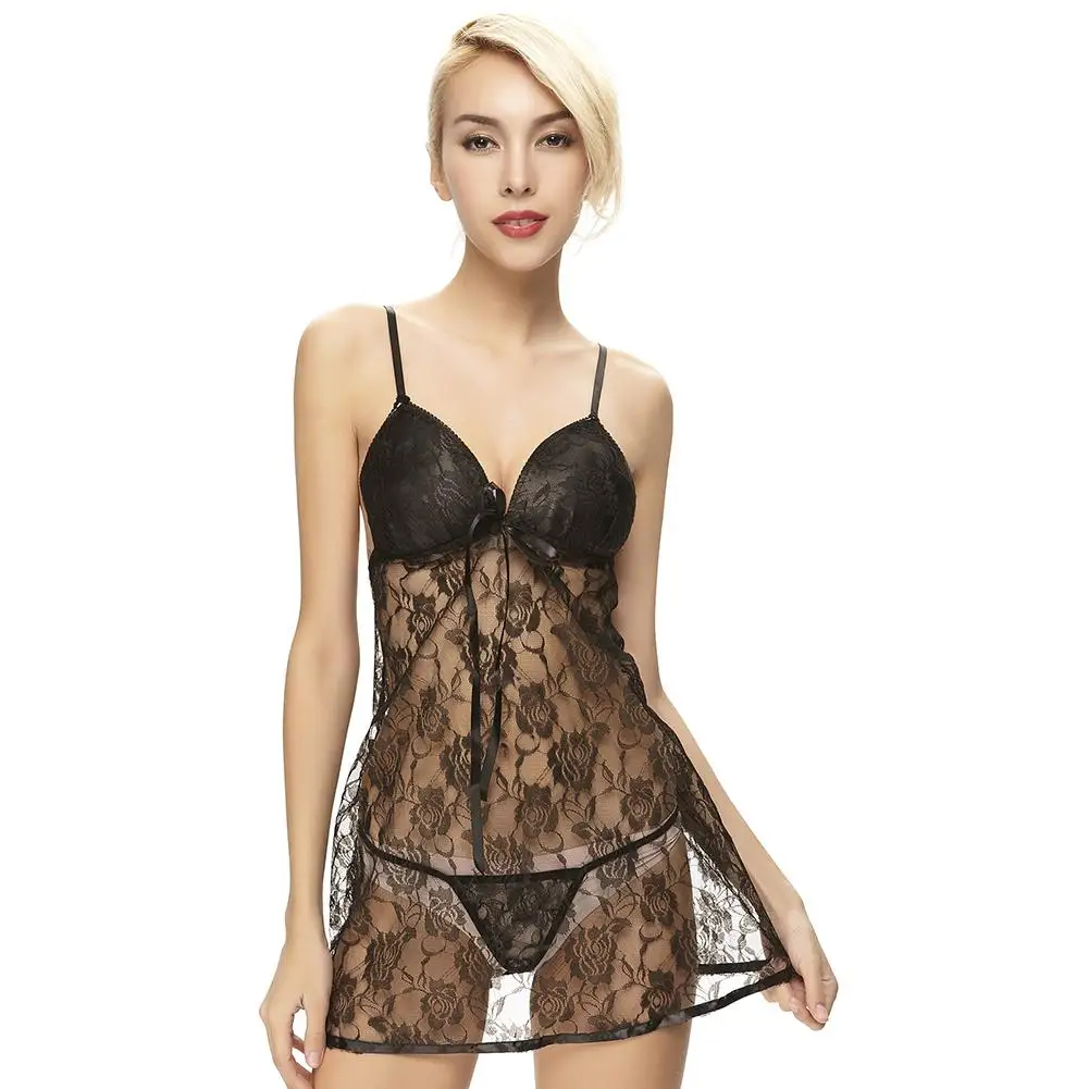 2019 Горячая Распродажа сексуальные кружевные пижамы на бретельках
