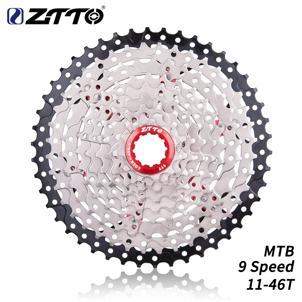 ZTTOMTB 9-speed 11-46T card type 9s sprocket 9v k7 flywheel accessories ratio compatible M430 M4000 M590 mountain bike | Спорт и