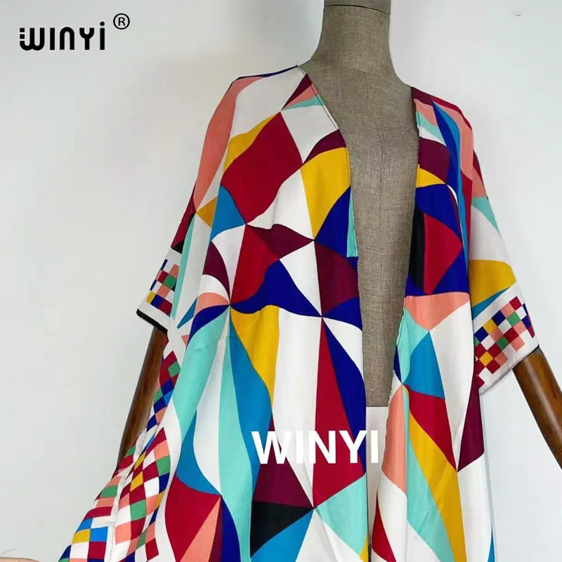 

2021beach wear kimono cardigan Middle East America Africa holiday Sexy Casual Printed Bohemia Elegant cover-up