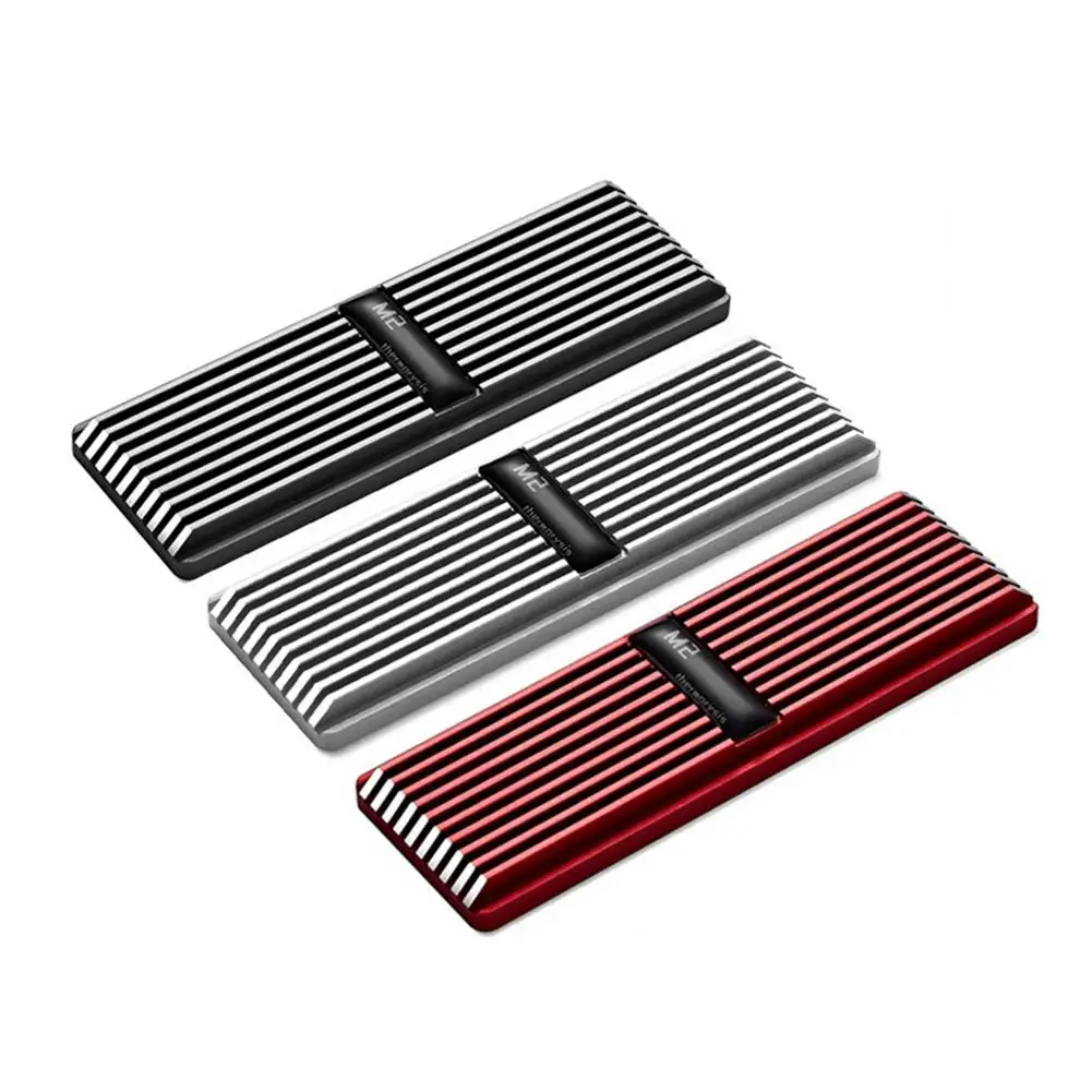 

M.2 SSD теплоотвод NVME NGFF M.2 2280 твердый режим жесткий диск алюминиевый радиатор охлаждения Радиатор термальное охлаждение силиконовая подкладк...