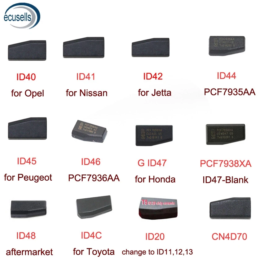 Распродажа! ID40 для Opel ID41 Nissan ID42 Jetta ID44 ID46 ID45 ID47 Honda ID48 ID20 ID4C CN4D70 чип автомобильного