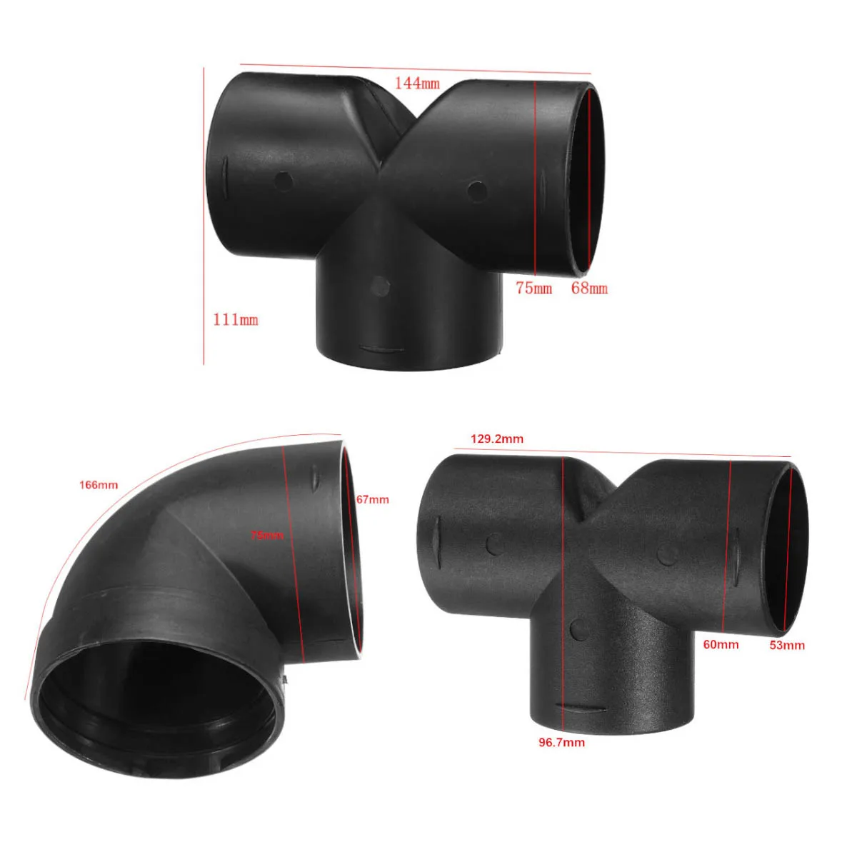 Выпускной автомобильный обогреватель воздуховод Т образный коленчатый