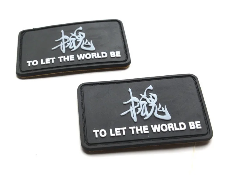 ПВХ Резина чтобы мир был военным пластырем металлическая шестерня твердая Лиса