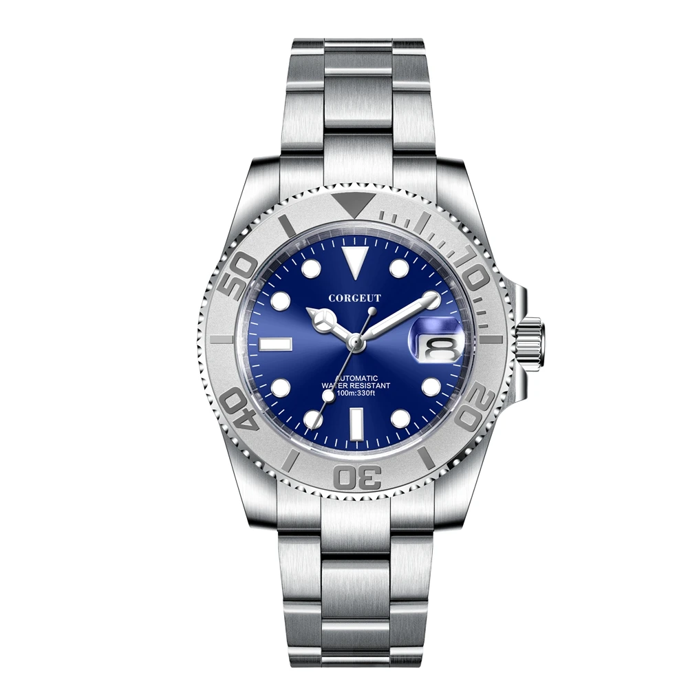 Часы наручные NH35 Мужские автоматические роскошные механические с сапфировым