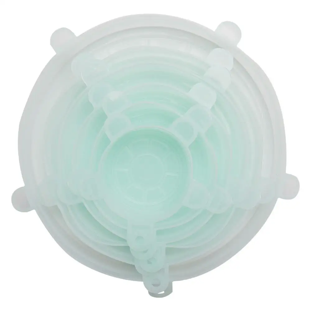 1 шт. многоразовые эластичные силиконовые крышки для пищевых продуктов чаша